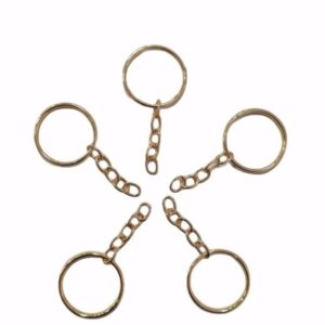 Argolas p/ Chaveiros e Pingentes c/ 1000und. Dourado