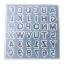 Molde Silicone - Mini Alfabeto Invertido 1.5cm p/ Letra