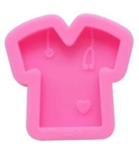 Molde De Silicone - Camiseta Enfermagem Pingente / Chaveiro