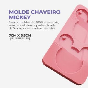 Molde De Silicone - Mickey Pingentes Chaveiros