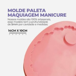 Molde De Silicone - Paleta Maquiagem Manicure