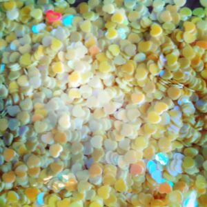 Glitter (Fimo) 10g - Coração Amarelo