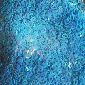 Glitter (Fimo) 10g – Coração Azul Vazado