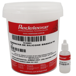 Borracha De Silicone Branca Alta Flexibilidade para Moldes Com Catalisador (1,030 Kg)