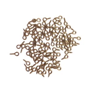 Pitão p/ Chaveiros e Pingentes c/ 100und. Dourado 10mm